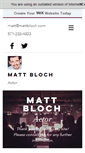 Mobile Screenshot of mattbloch.com